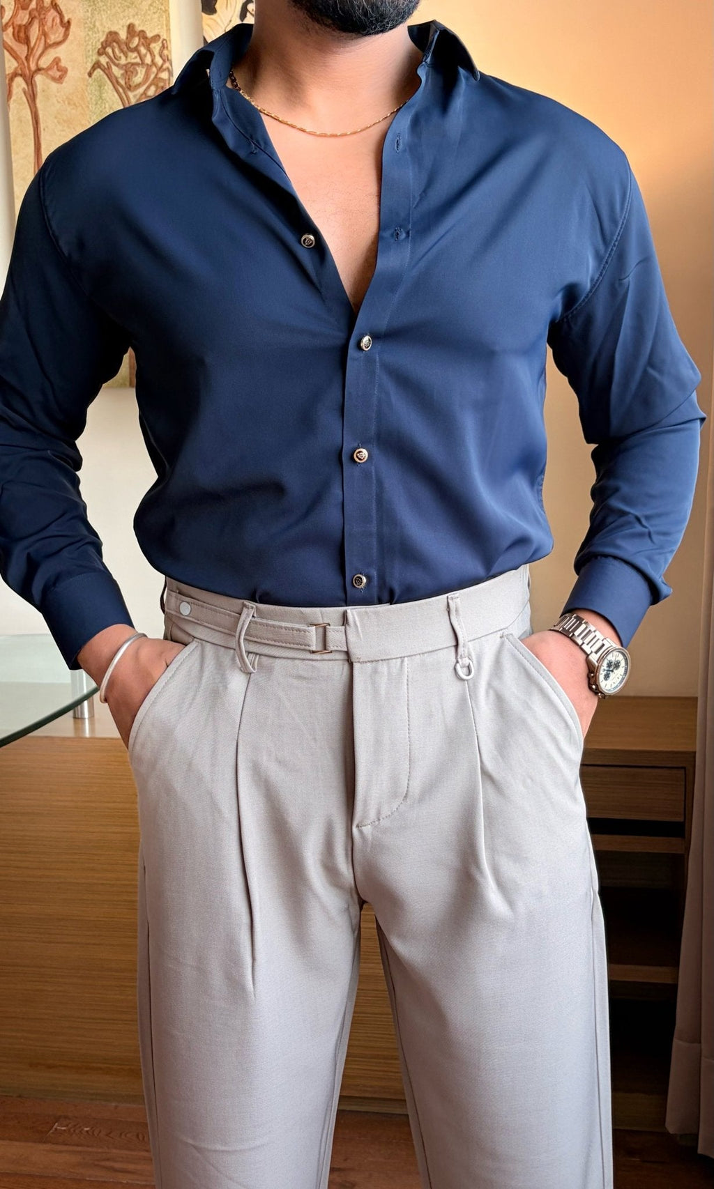 Signature Formal Gurkha Pants - BEIGE