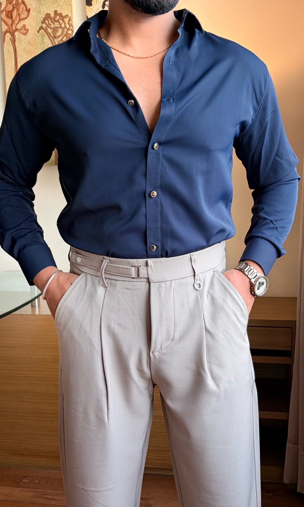 Signature Formal Gurkha Pants - BEIGE